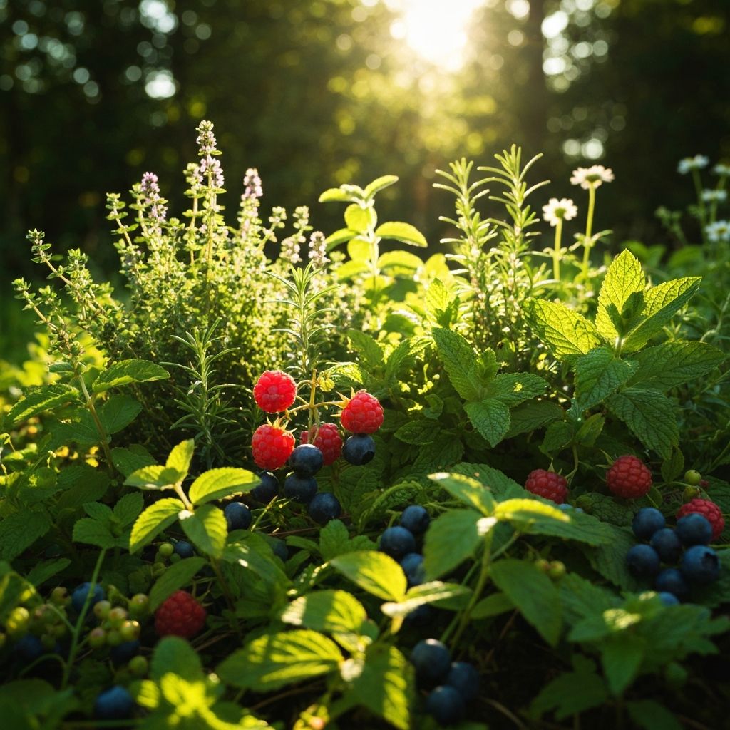 Natürliche Kräuter und Pflanzen